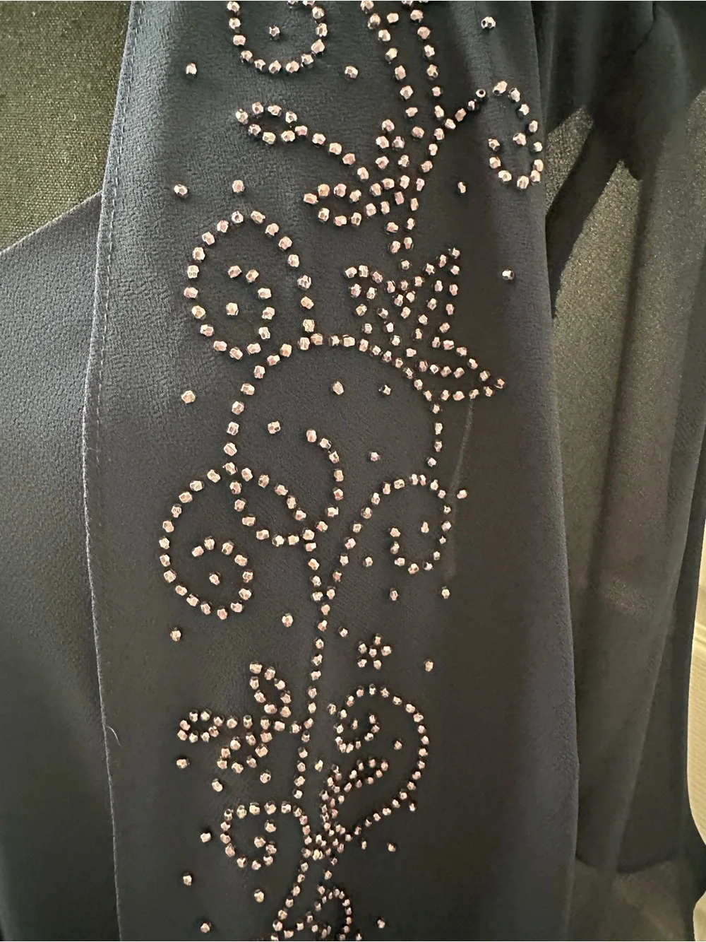R&M Richards Mother of the Bride Navy Dress with Jacket - Picture 5 of 9